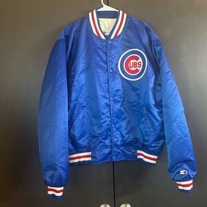 Vintage 80s Chicago Cubs Starter Satin